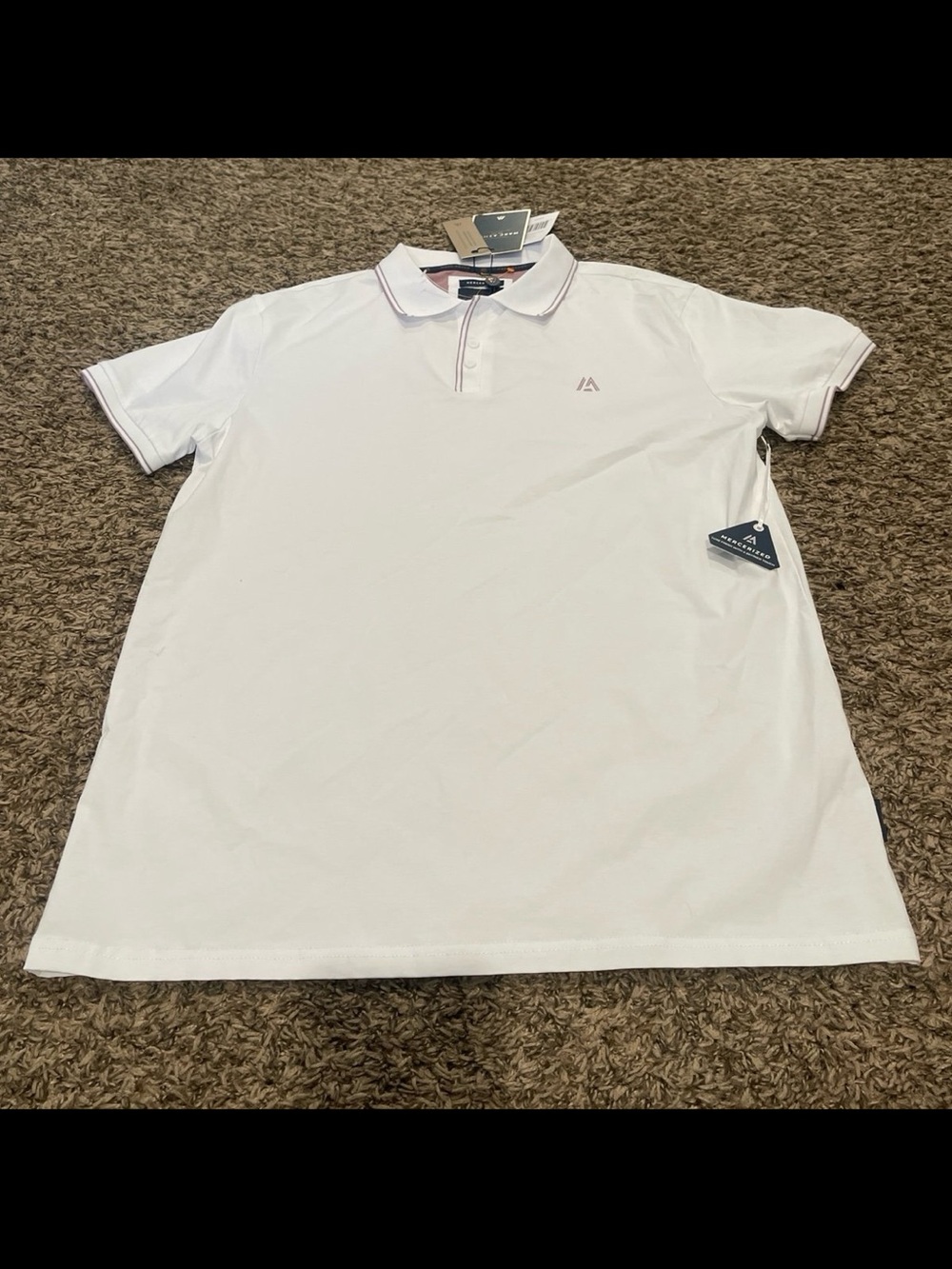 marc asher NWT mercerized polo shirt men’s large